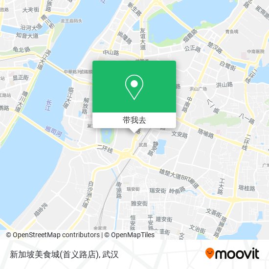 新加坡美食城(首义路店)地图