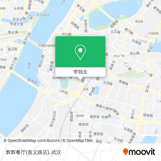 辉辉餐厅(首义路店)地图
