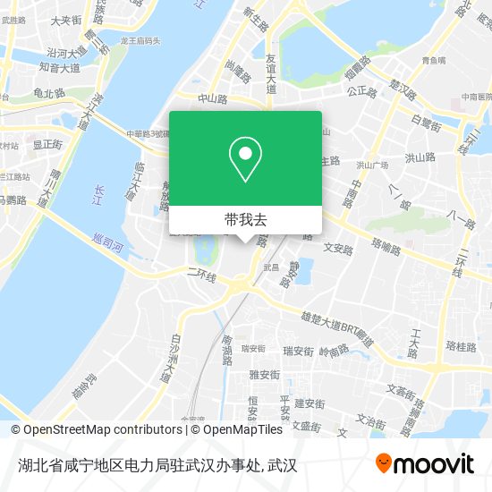 湖北省咸宁地区电力局驻武汉办事处地图