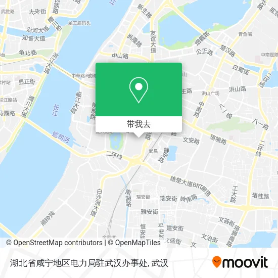 湖北省咸宁地区电力局驻武汉办事处地图