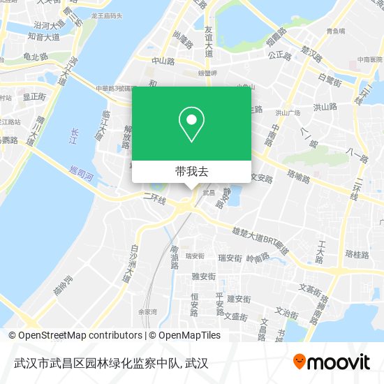 武汉市武昌区园林绿化监察中队地图