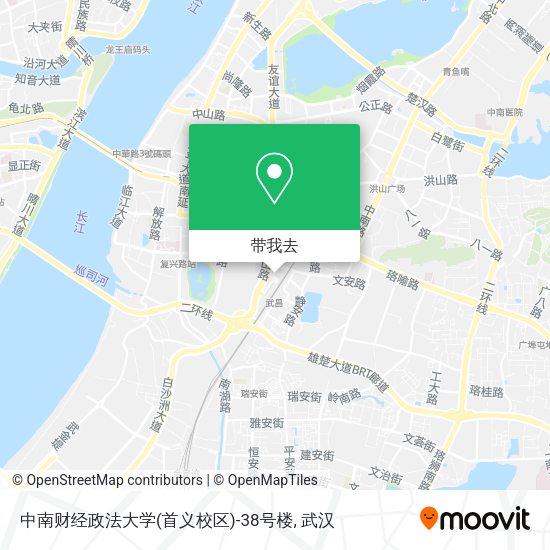 中南财经政法大学(首义校区)-38号楼地图