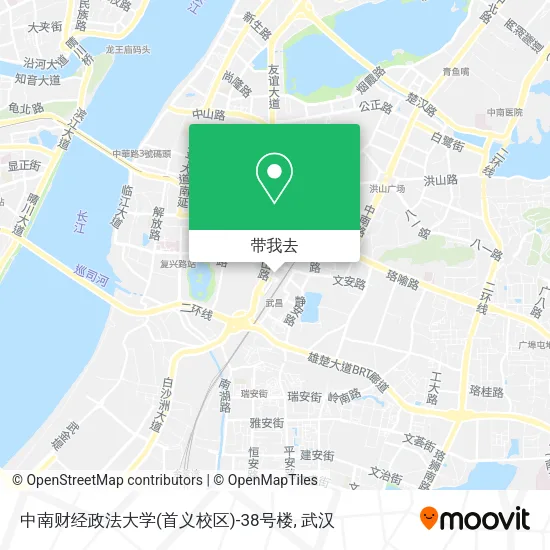 中南财经政法大学(首义校区)-38号楼地图
