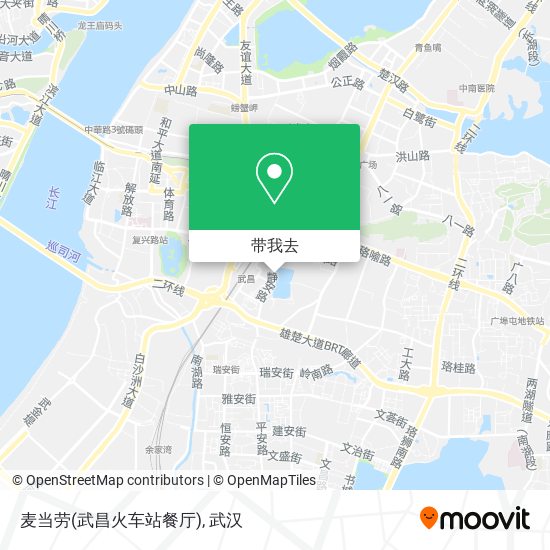 麦当劳(武昌火车站餐厅)地图