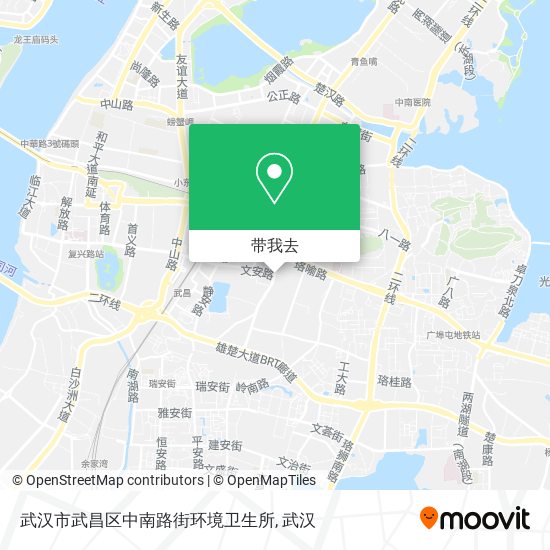 武汉市武昌区中南路街环境卫生所地图