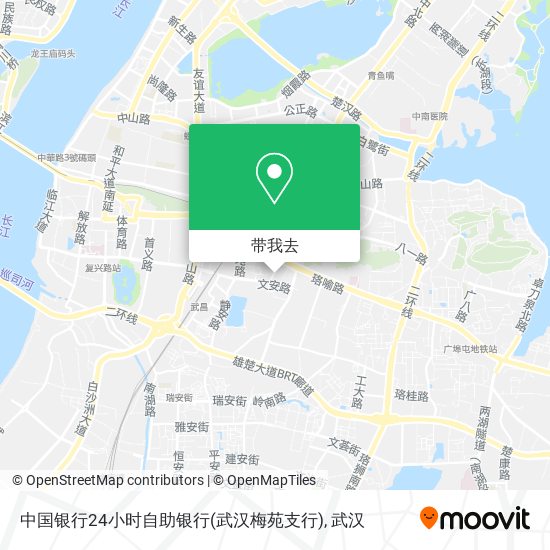 中国银行24小时自助银行(武汉梅苑支行)地图