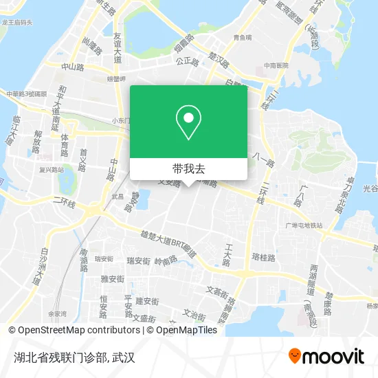 湖北省残联门诊部地图