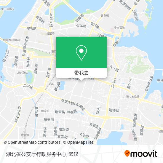 湖北省公安厅行政服务中心地图