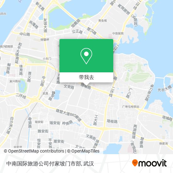 中南国际旅游公司付家坡门市部地图