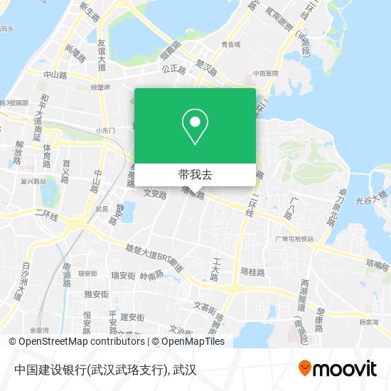 中国建设银行(武汉武珞支行)地图