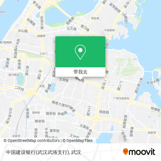 中国建设银行(武汉武珞支行)地图