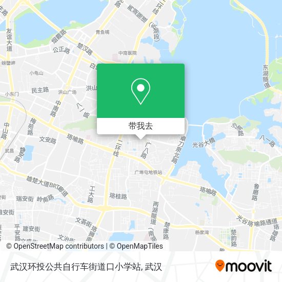 武汉环投公共自行车街道口小学站地图