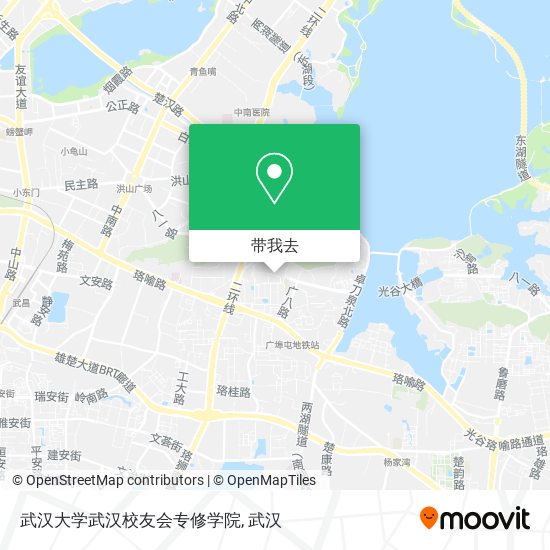 武汉大学武汉校友会专修学院地图