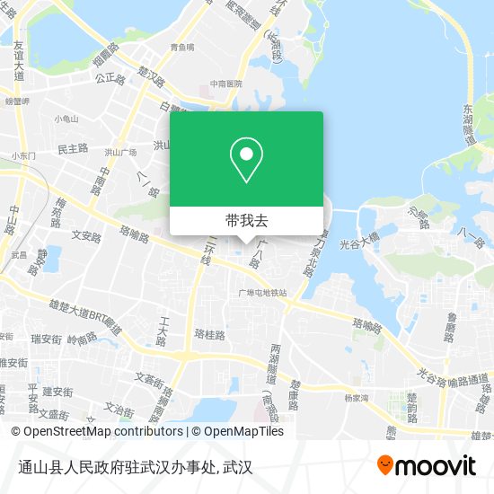 通山县人民政府驻武汉办事处地图