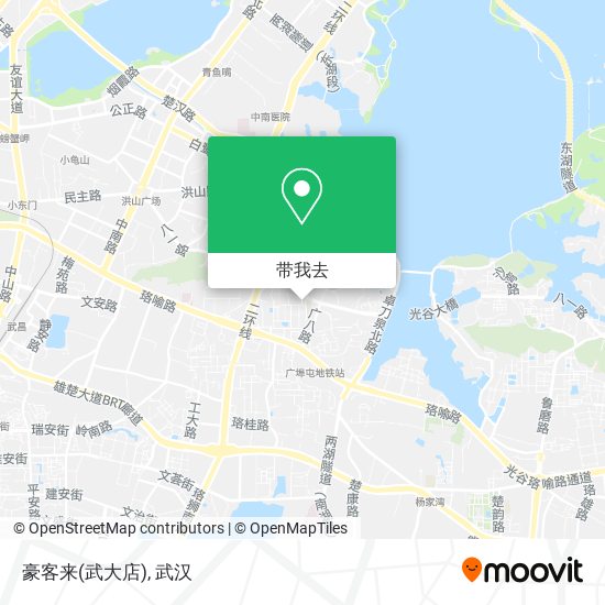 豪客来(武大店)地图