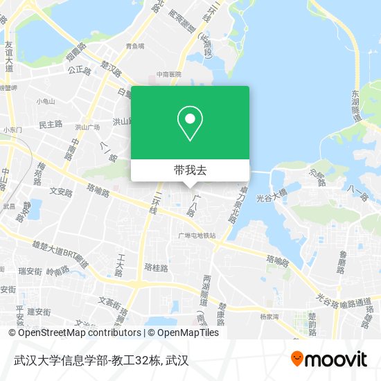 武汉大学信息学部-教工32栋地图