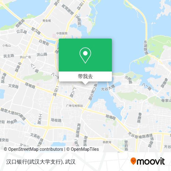 汉口银行(武汉大学支行)地图