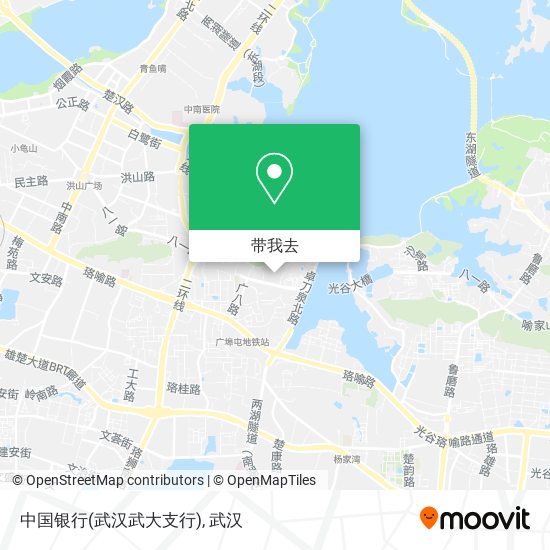 中国银行(武汉武大支行)地图