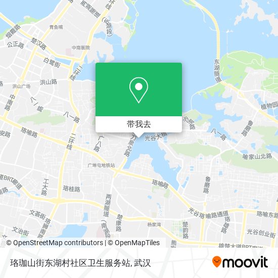 珞珈山街东湖村社区卫生服务站地图