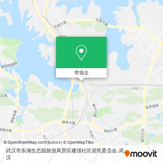 武汉市东湖生态园旅游风景区建强社区居民委员会地图