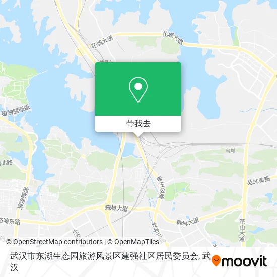 武汉市东湖生态园旅游风景区建强社区居民委员会地图
