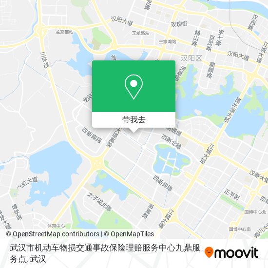 武汉市机动车物损交通事故保险理赔服务中心九鼎服务点地图