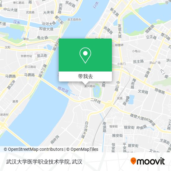 武汉大学医学职业技术学院地图