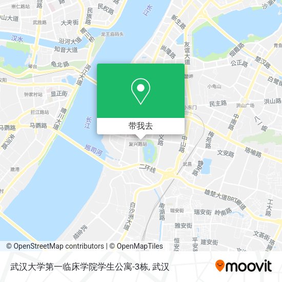 武汉大学第一临床学院学生公寓-3栋地图