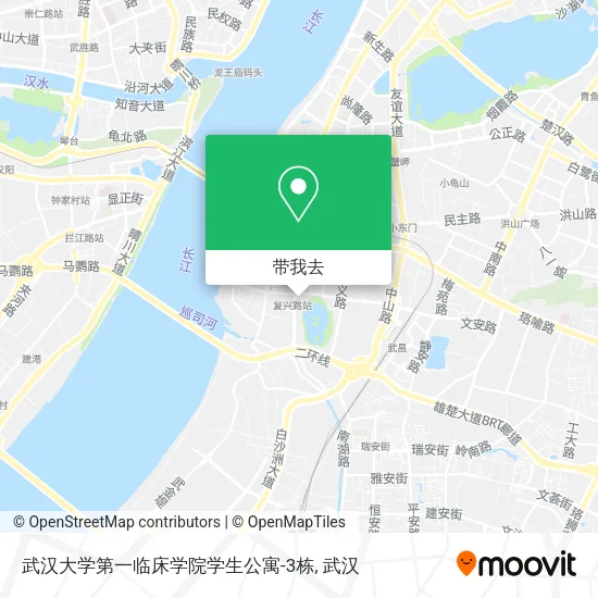 武汉大学第一临床学院学生公寓-3栋地图