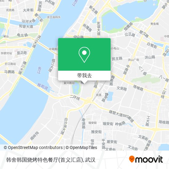韩舍韩国烧烤特色餐厅(首义汇店)地图