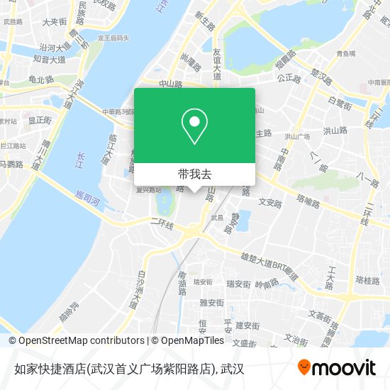 如家快捷酒店(武汉首义广场紫阳路店)地图
