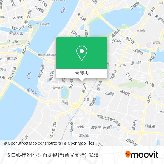 汉口银行24小时自助银行(首义支行)地图