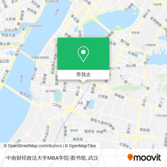 中南财经政法大学MBA学院-图书馆地图