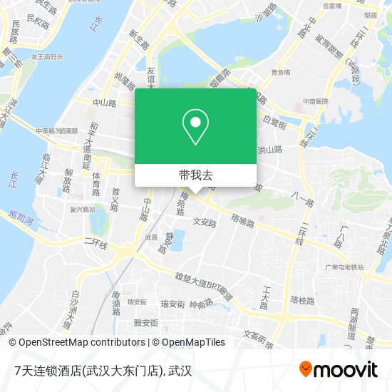 7天连锁酒店(武汉大东门店)地图