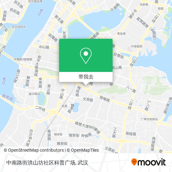 中南路街洪山坊社区科普广场地图