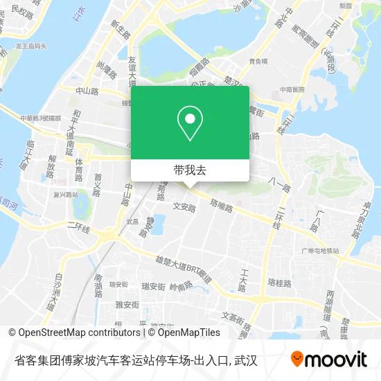 省客集团傅家坡汽车客运站停车场-出入口地图