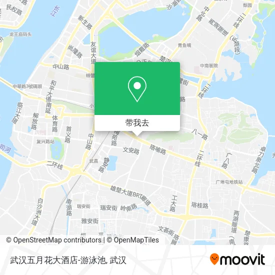 武汉五月花大酒店-游泳池地图