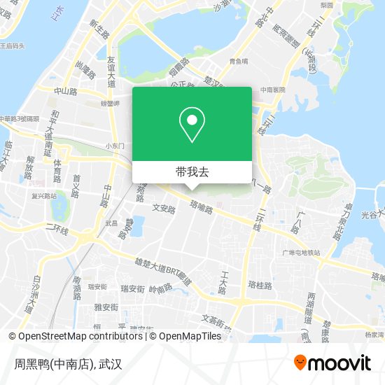 周黑鸭(中南店)地图