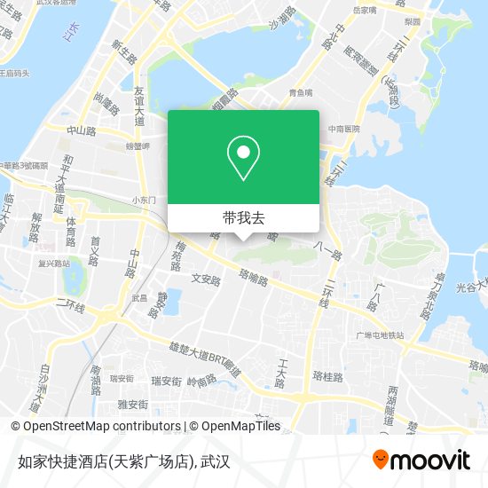 如家快捷酒店(天紫广场店)地图