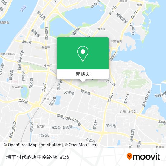 瑞丰时代酒店中南路店地图