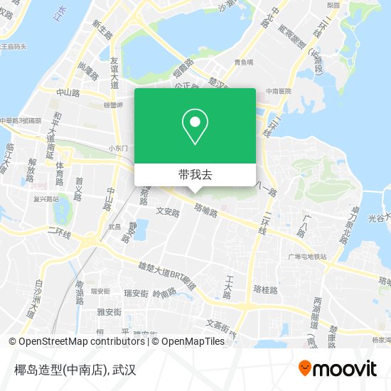 椰岛造型(中南店)地图