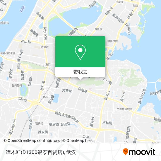 谭木匠(D1300银泰百货店)地图