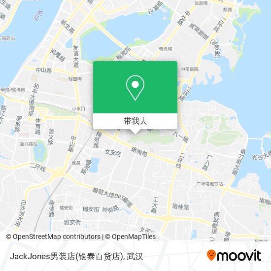 JackJones男装店(银泰百货店)地图