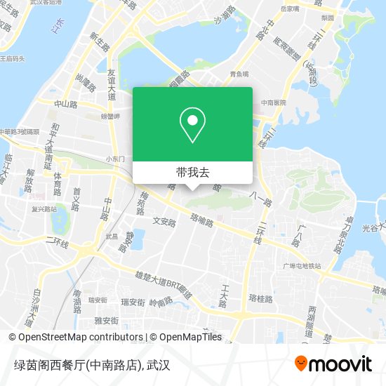 绿茵阁西餐厅(中南路店)地图