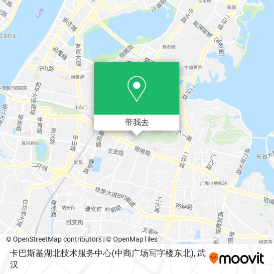 卡巴斯基湖北技术服务中心(中商广场写字楼东北)地图