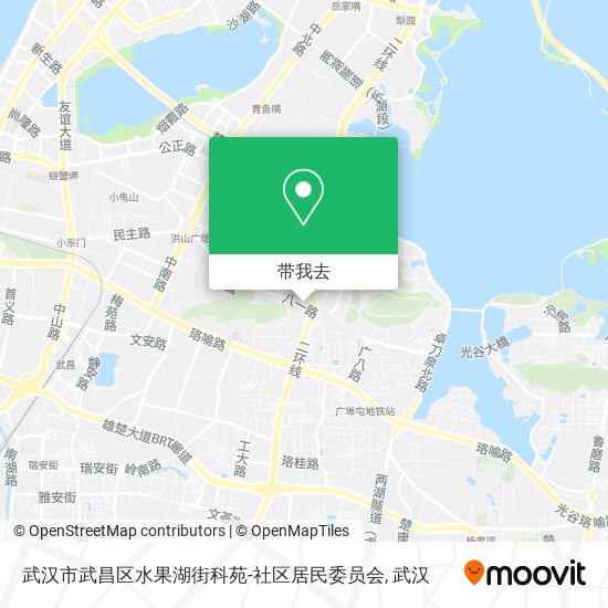 武汉市武昌区水果湖街科苑-社区居民委员会地图