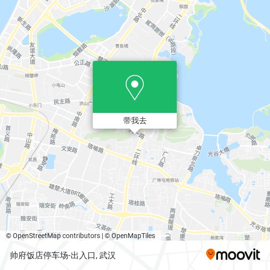 帅府饭店停车场-出入口地图