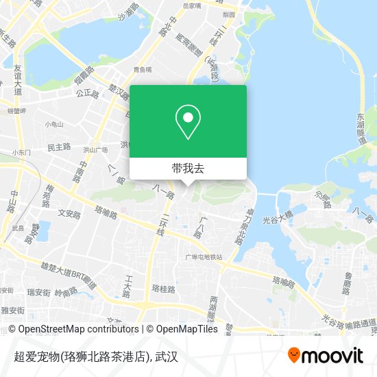 超爱宠物(珞狮北路茶港店)地图