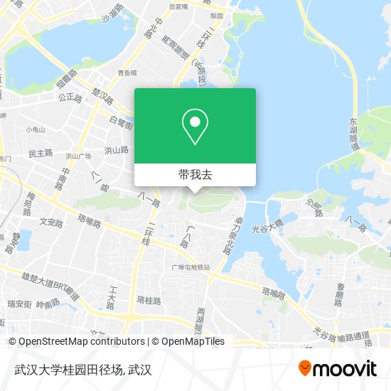 武汉大学桂园田径场地图