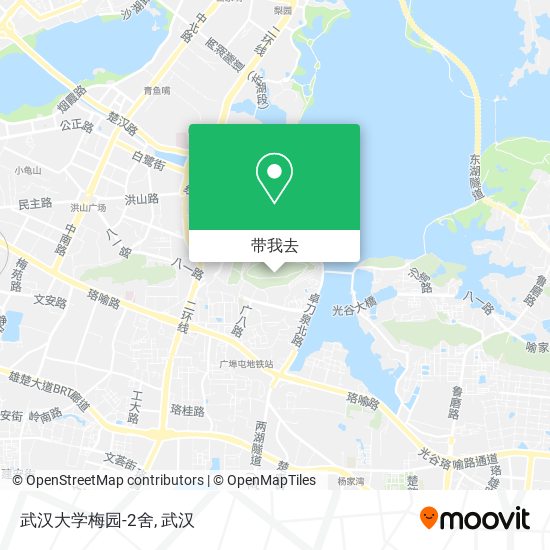 武汉大学梅园-2舍地图